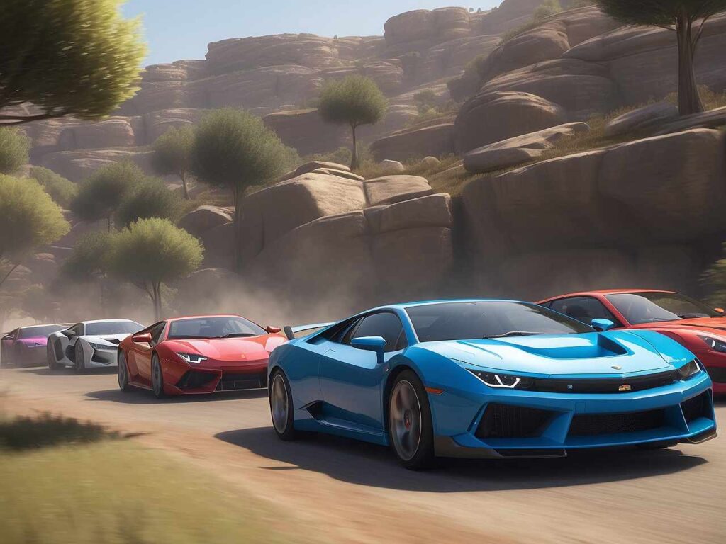 Stunning Southern Europe landscapes in Forza Horizon 2, including coastlines, vineyards, and mountain passes.