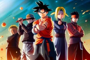 Iconic anime characters from Jump Force