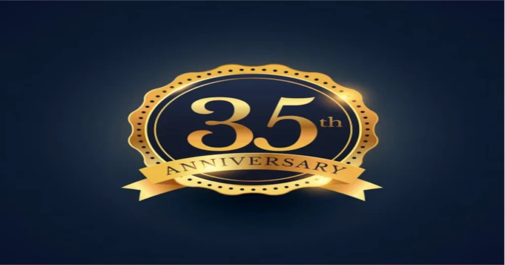 35 Years in Business Seal: Proven Legacy of Trust & Success