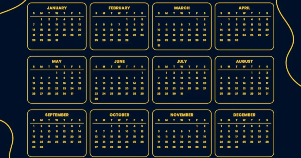 CFMEU RDO Calendar 2024 QLD