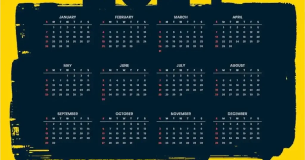 CFMEU RDO Calendar 2024 QLD