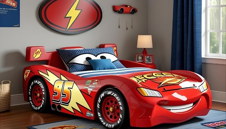 lightning mcqueen bed : Your Kid's Dream Ride for Bedtime Adventures